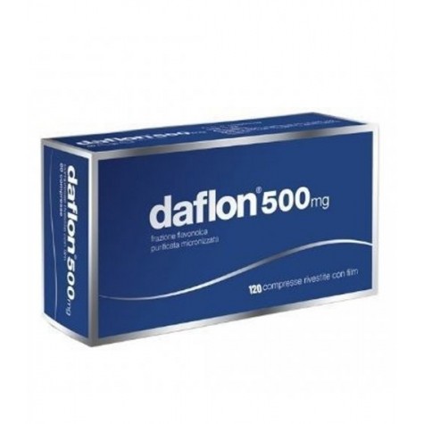 Daflon 120 compresse rivestite da 500mg – medicinale per insufficienza venosa