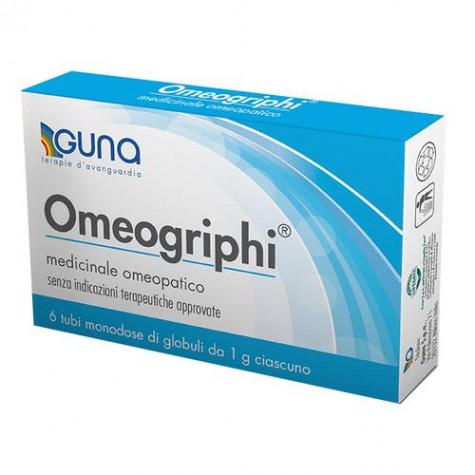 Omeopgriphi 6 fiale monodose da 1g -  medicinale omeopatico per influenza raffreddore e tosse