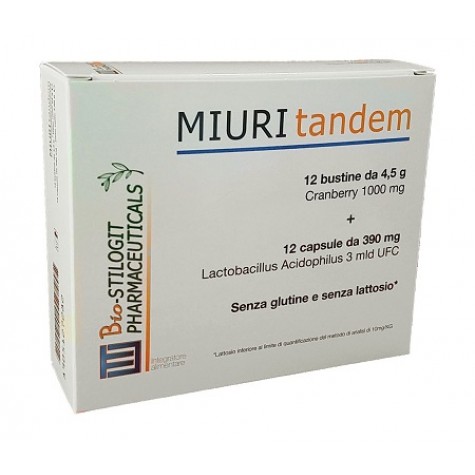 Miuri Tandem 12 bustine + 12 capsule- Trattamento Antinfiammatorio per Apparato Genito-Urinario