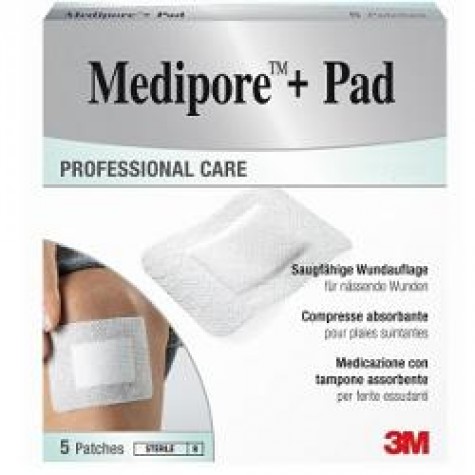 MEDIPORE+PAD Med.10x20cm 5pz
