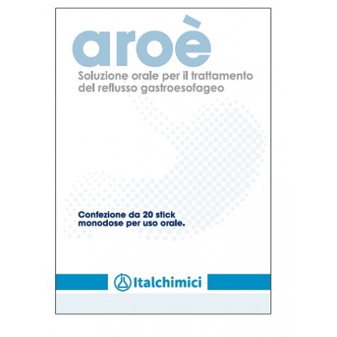 Aroè Soluzione Orale 20 stick- Integratore per il Reflusso Gastroesofageo 
