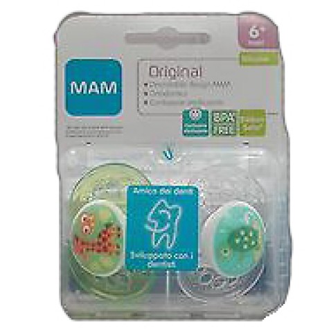 MAM ORIGINAL SUCCHIETTO 6+ SILICONE CONFEZIONE DOPPIA