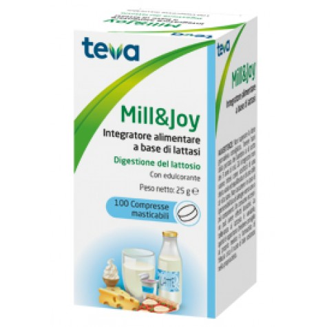 Mill&joy Teva 100 Compresse Masticabili - integratore per l-intolleranza al lattosio