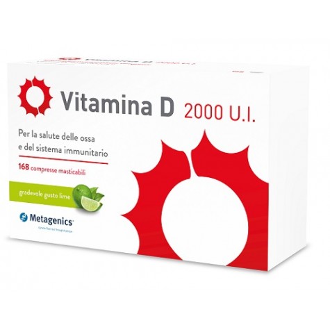 Vitamina D 2000 U.I. 168 compresse masticabili - integratore di vitamina d