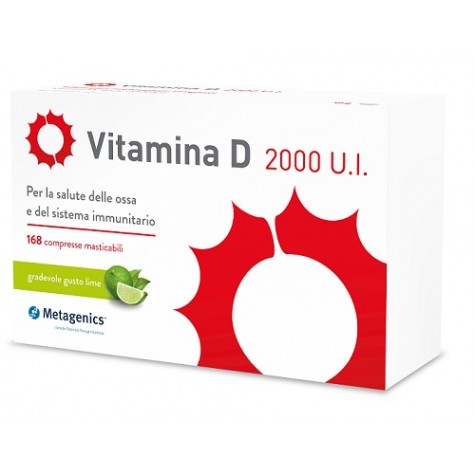 Vitamina D 2000 U.I. 168 compresse masticabili Metagenics - integratore di vitamina d