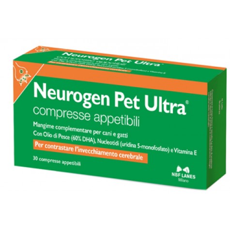 Neurogen Pet Ultra 30 compresse - Mangime Veterinario contro l’Invecchiamento Cerebrale di Cani e Gatti