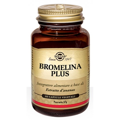 Solgar Bromelina Plus 60 capsule - Integratore Drenante e per la digestione