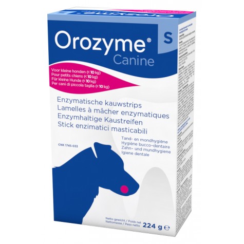 Orozyme Canine Strisce Enzimatiche Masticabili Per Cani Di Taglia Piccola - dispositivo per l'igiene orale del cane