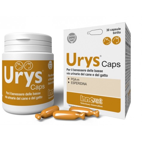 Urys Caps 30 capsule -  Integratore per le Vie Urinarie di Cane e Gatto 