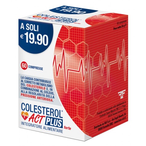 Colesterol Act Plus Forte 60 compresse- Integratore per il Controllo del Colesterolo 