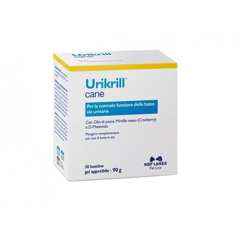 Urikrill Cane 30 bustine- Integratore Veterinario per le Vie Urinarie 