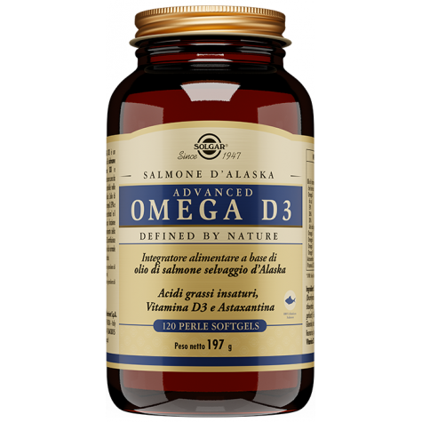 Advanced omega D3 120 perle softgel - integratore per il colesterolo