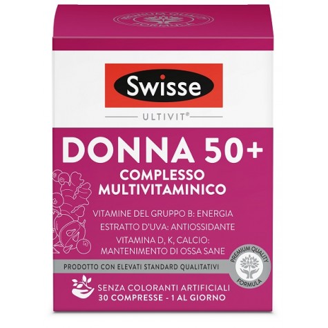 Swisse Donna 50+ 30 compresse- Multivitaminico per Donne dai 50 Anni in su