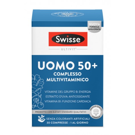 Swisse Uomo 50+ 30 compresse- Integratore Multivitaminico per Uomini Over 50