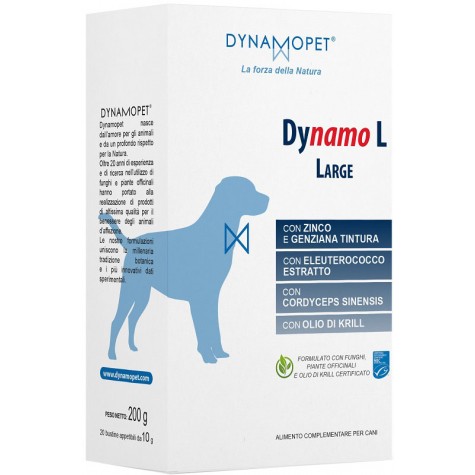 Dynamo L Large cani 20 bustine- Integratore per le difese immunitarie del cane