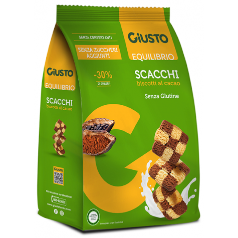 GIUSTO S/G Bisc.Scacchi*250g