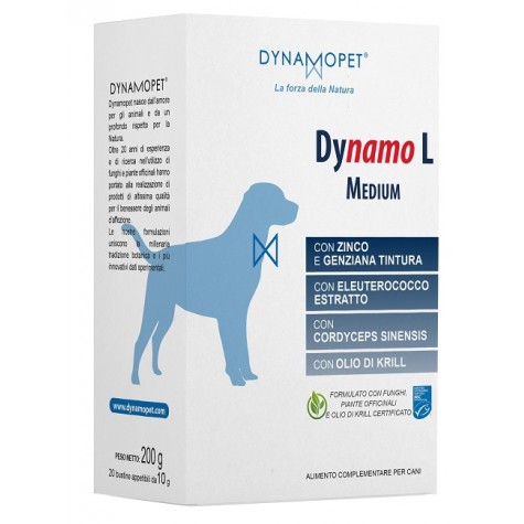 Dynamo L Medium 20 bustine - Integratore per le  Difese Immunitarie del  Cane 