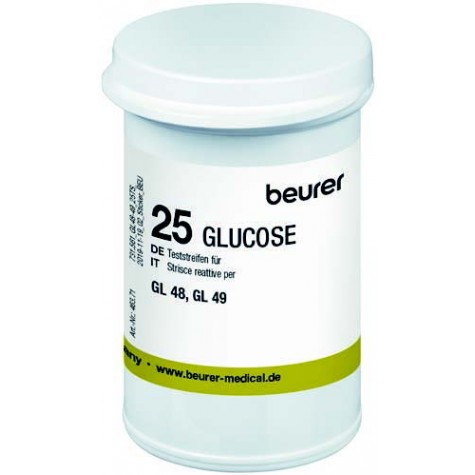 Beurer 25 strisce GL 48 GL 49- strisce per la misurazione della glicemia