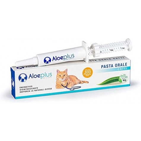 Aloeplus Pasta Orale Classica Gatti 15 ml- integratore energetico disintossicante per gatti