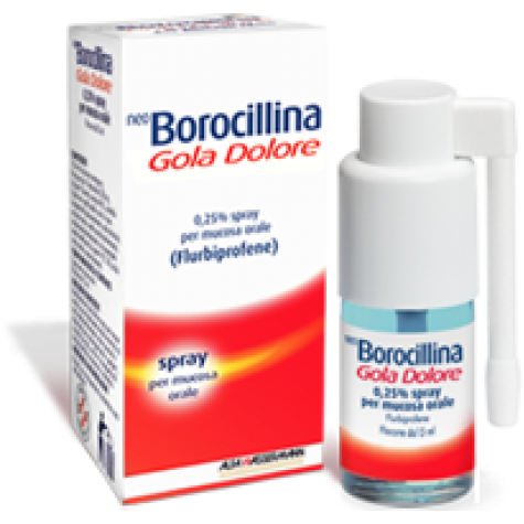 NEOBOROCILLINA GOLA DOLORE*1 flaconcino spray 15 ml 37,5 mgmenta