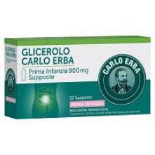 GLICEROLO (CARLO ERBA)*PRIMA INFANZIA 12 supp 900 mg
