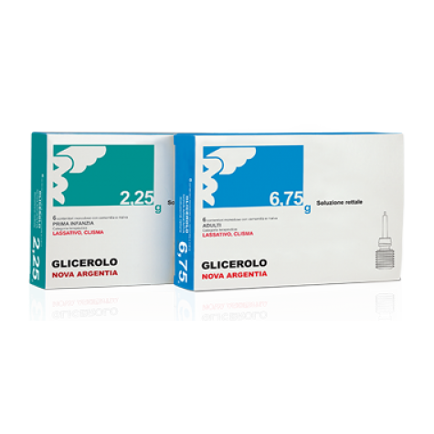 GLICEROLO EG (NOVA ARGENTIA)*AD 6 microclismi 6,75 g con camomilla e malva