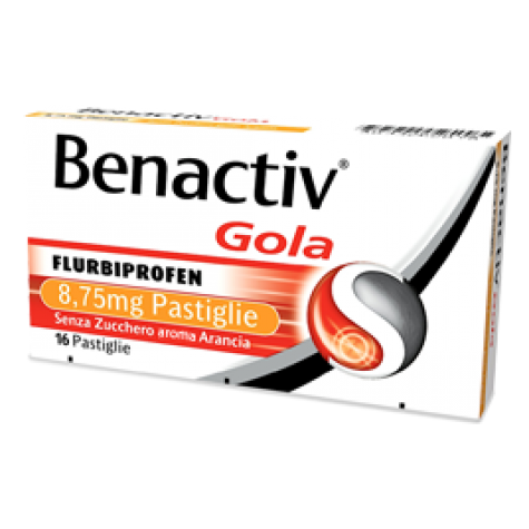 Benactiv Gola 16 pastiglie- pastiglie per il mal di gola
