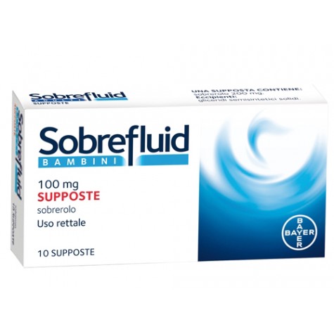 SOBREFLUID*BAMBINI 10 supp 100 mg