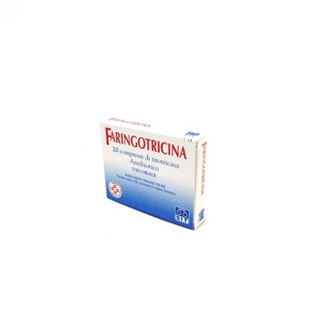 FARINGOTRICINA*20 cpr orodispers 2,5 mg