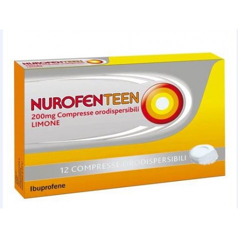NUROFENTEEN*12 cpr orodisp 200 mg limone