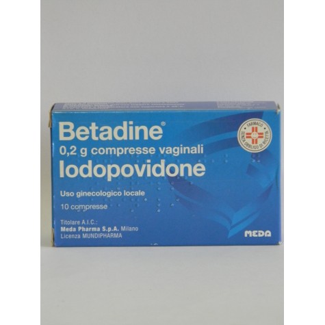 BETADINE*10 cpr vag 200 mg
