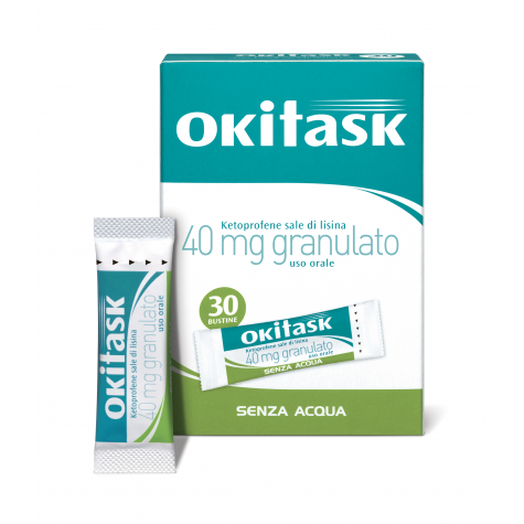 Okitask orale granulato 30 bustine da 40g- Farmaco analgesico e antinfiammatorio