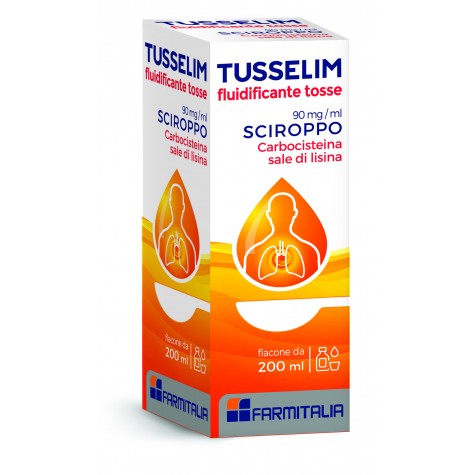 TUSSELIM FLUIDIFICANTE TOSSE*flacone 200 ml 90 mg/ml sciroppo