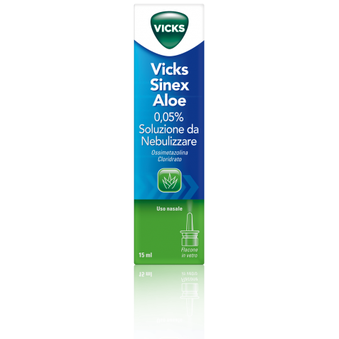 Vicks Sinex Aloe Nebulizzatore 15ml 0,05% - spray nasale per naso chiuso