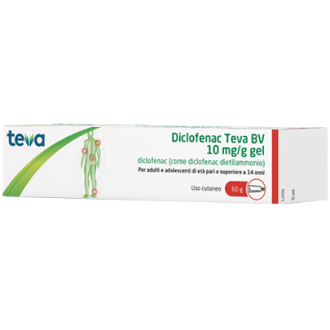 DICLOFENAC (TEVA B.V.)*gel derm 60 g 10 mg/g