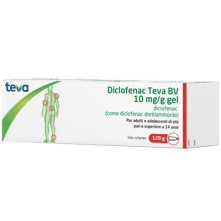 DICLOFENAC (TEVA B.V.)*gel derm 120 g 10 mg/g