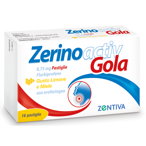ZERINOACTIV GOLA*16 pastiglie 8,75 mg limone miele