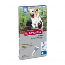 ADVANTIX SPOT ON*soluz 4 pipette 4 ml 400 mg + 2.000 mg canida 25 a 40 Kg