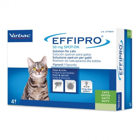 Effipro 4 pipette gatti - prodotto antiparassitario per gatti