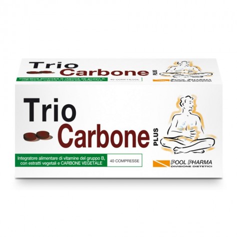 Trio Carbone Plus 40 compresse - Integratore contro il Gonfiore Addominale