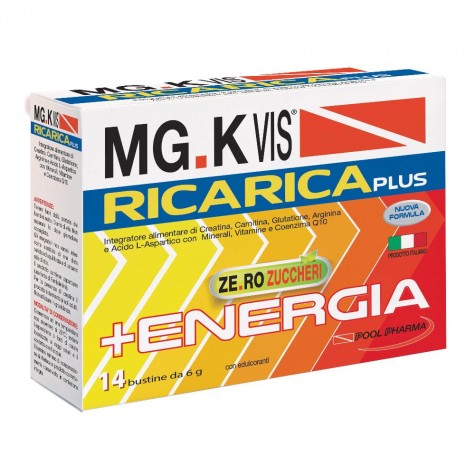 Mgk Vis Ricarica Plus 14 bustine- integratore energetico per il recupero muscolare