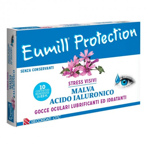 Eumill Protection gocce 10 flaconcini monodose- collirio contro lo stress visivo