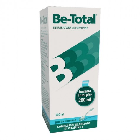Be-Total Sciroppo 200 ml- Integratore  di Vitamina B contro la Stanchezza per il  Sistema Immunitario