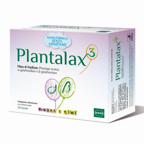 Plantalax 3 prugna kiwi 20 bustine - integratore per il benessere intestinale