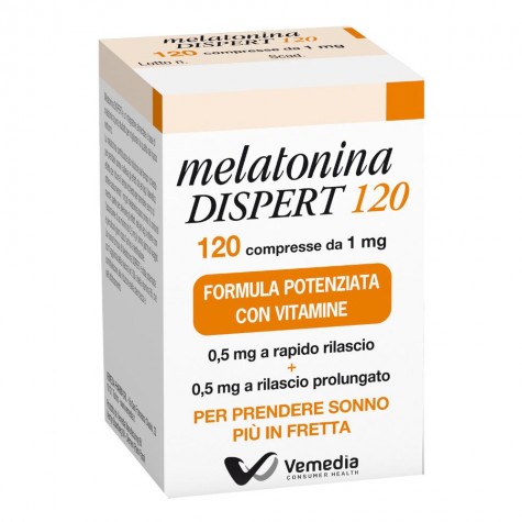 Melatonina Dispert 120 compresse- Integratore Alimentare Per Favorire Il Sonno 