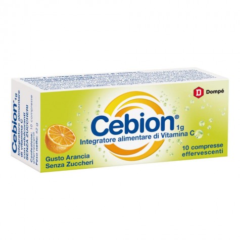 Cebion Effervescente Senza zucchero Vitamina C 10 Compresse- Integratore di vitamina C
