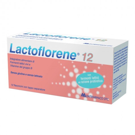 Lactoflorene Plus 12 flaconi- Integratore di Fermenti Lattici Vivi 