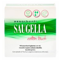 Saugella Cotton Touch assorbenti 14 pezzi- assorbenti con ali