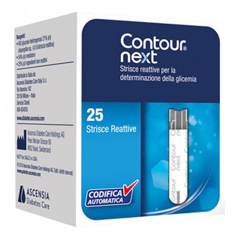 Contour Next Strisce Reattive Glicemia 25 Pezzi - strisce per il controllo della glicemia