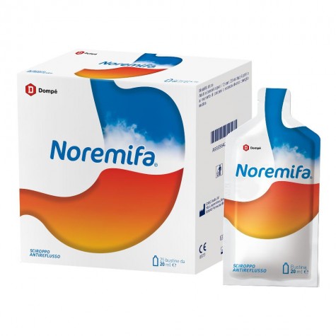 <p>Noremifa 25 bustine da 20ml- sciroppo per il reflusso</p>